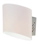 Kinkiety - Light Prestige Saragossa kinkiet czerwony 1xG9 biały, srebrny LP-B 1111/1 czer. - product 2