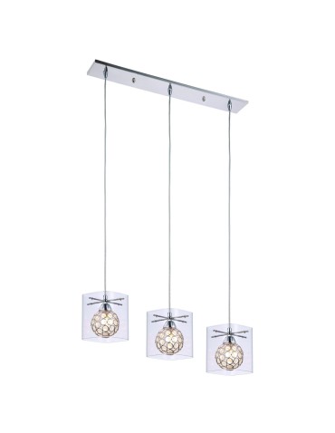 Light Prestige Spark 1 wisząca transparentna 1xG9 srebrny, transparentny LP-5193/1P transp - produkt 2