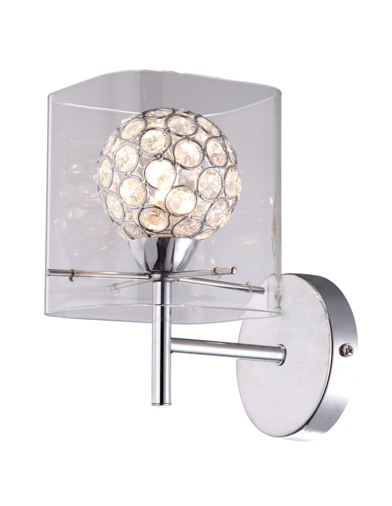 Lampy wiszące - Light Prestige Spark 1 wisząca transparentna 1xG9 srebrny, transparentny LP-5193/1P transp - produkt kolory-swiatla.pl 4