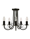 Light Prestige Perła 5 wisząca czarna 5xE14 czarny LP-020/5P black