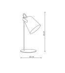 Lampy stołowe klasyczne - Light Prestige Siri biurkowa biała 1xE27 biały LP-4227/1T WHT - produkt 2