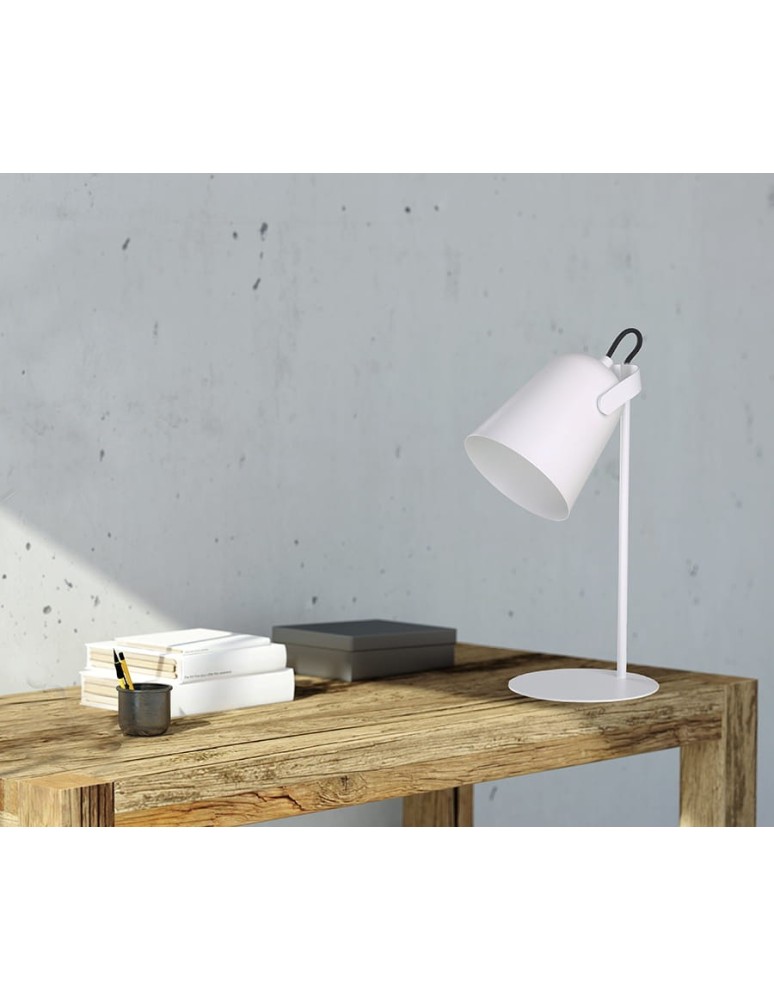 Lampy stołowe klasyczne - Light Prestige Siri biurkowa biała 1xE27 biały LP-4227/1T WHT - produkt kolory-swiatla.pl 4