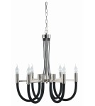 Żyrandole świecznikowe - Light Prestige Como wisząca czarna 6xE14 Czarny/Nikiel LP-90103/6P BK - product 1