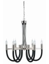 Light Prestige Como wisząca czarna 6xE14 Czarny/Nikiel LP-90103/6P BK