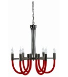 Żyrandole świecznikowe - Light Prestige Como wisząca czarna 6xE14 Czarny/Nikiel LP-90103/6P BK - product 2