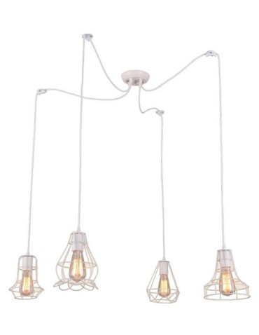 Light Prestige Imperia 4 wisząca biała E27 biały LP-2309/4P WH