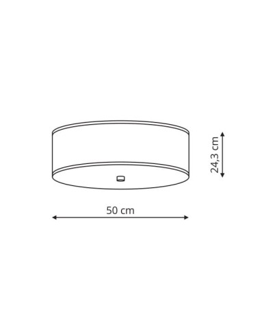 Light Prestige Girona plafon biały 50cm E27 biały LP-2190/3C-50 WH - produkt 2