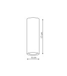 Oprawy sufitowe na wymienne źródło światła - Light Prestige Manacor oczko białe 17 cm GU10 biały LP-232/1D - 170 - product 2