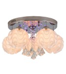 Lampy sufitowe - Light Prestige Sada 5 plafon E14 biały, srebrny LP-119/5C - produkt 1
