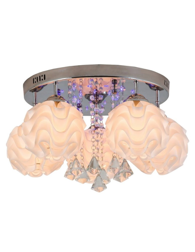 Light Prestige Sada 5 plafon E14 biały, srebrny LP-119/5C