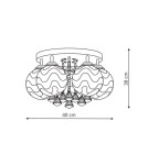 Lampy sufitowe - Light Prestige Sada 5 plafon E14 biały, srebrny LP-119/5C - produkt 2