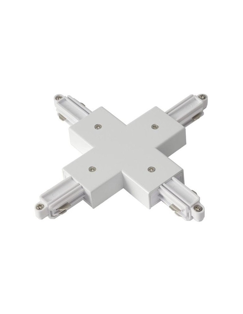 Akcesoria do szynoprzewodów 1 fazowych - Light Prestige Łącznik biały  do szynoprzewodów 1F biały LP-554 WH - produkt kolory-swiatla.pl 1