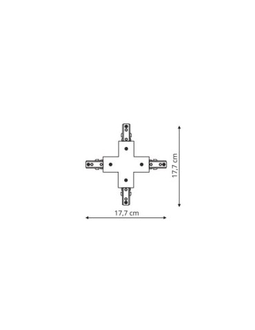 Light Prestige Łącznik biały  do szynoprzewodów 1F biały LP-554 WH - produkt 2