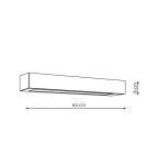 Kinkiety łazienkowe - Light Prestige Ibros kinkiet biały średni 9W 4000K IP44 LED biały GS-LWA-9W WH - produkt 2