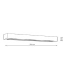 Kinkiety łazienkowe - Light Prestige Ibros kinkiet czarny duży 12W 4000K IP44 LED czarny GS-LWA-12W BK - produkt 2