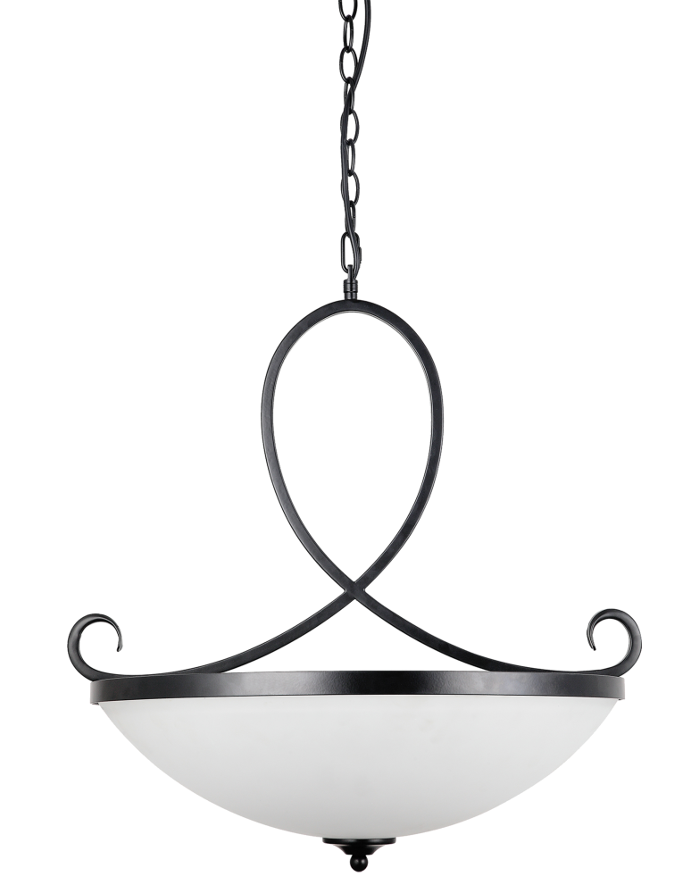 Żyrandole retro - Light Prestige Cuneo wisząca E27 biały, czarny LP-2322/3P - produkt kolory-swiatla.pl 1