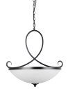 Light Prestige Cuneo wisząca E27 biały, czarny LP-2322/3P