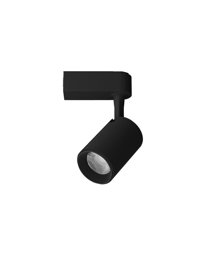 Lampy do szynoprzewodów 1 fazowych - Light Prestige Leon reflektor do szynoprzewodów 1F czarny LED czarny LP-1919/1W BK - produkt kolory-swiatla.pl 1