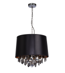 Lampy wiszące z abażurem - Light Prestige VIGO wisząca czarna E27 czarny, złoty LP-0412/1P BK - product 1