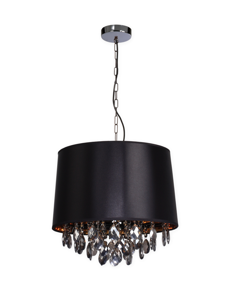 Lampy wiszące z abażurem - Light Prestige VIGO wisząca czarna E27 czarny, złoty LP-0412/1P BK - produkt kolory-swiatla.pl 1