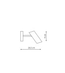 Kinkiety regulowane - Light Prestige Futuro 1 kinkiet biały GU10 biały LP-17001/1W WH - produkt 2