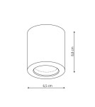 Oprawy sufitowe hermetyczne - Light Prestige Oprawa natynkowa Faro biała IP65 GU10 biały LP-6510/1SM WH - product 2