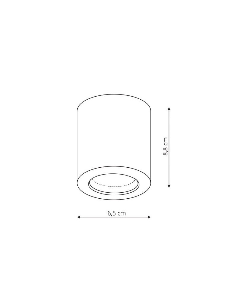 Oprawy sufitowe hermetyczne - Light Prestige Oprawa natynkowa Faro biała IP65 GU10 biały LP-6510/1SM WH - product kolory-swiatla.pl 2