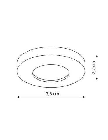 Light Prestige Lagos oczko podtynkowe okrągłe białe IP65 GU10 biały LP-440/1RS WH - produkt 2