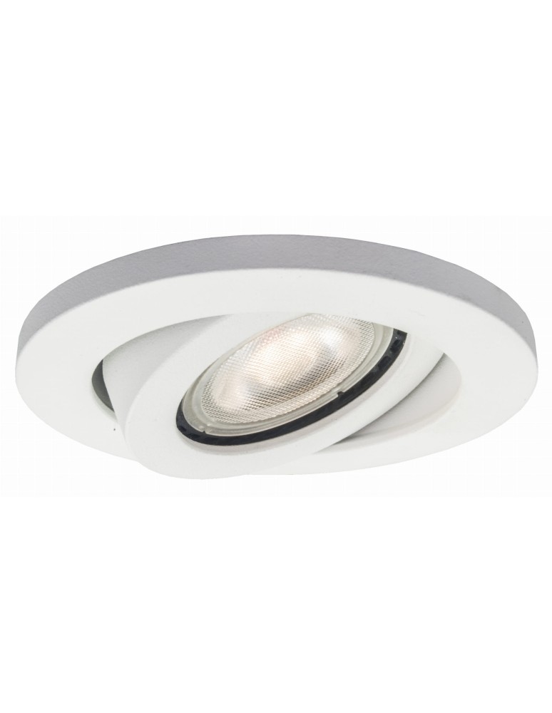 Lampy podtynkowe okrągłe - Light Prestige Lagos oczko podtynkowe okrągłe ruchome białe IP20 GU10 biały LP-440/1RS WH movable - produkt kolory-swiatla.pl 1