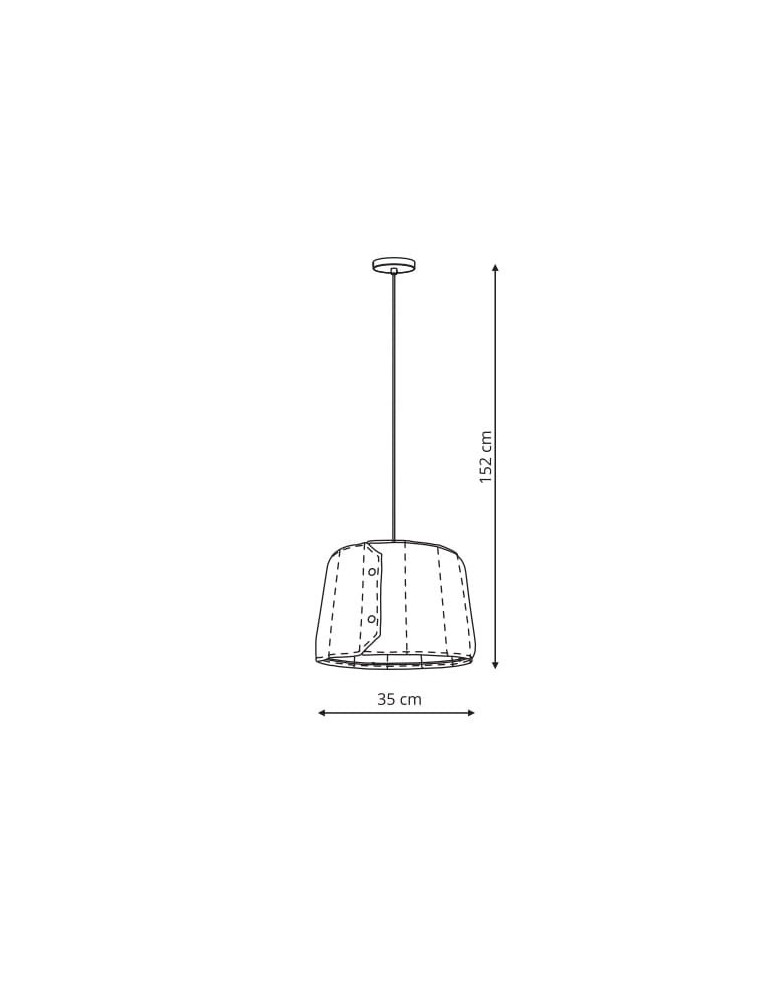 Lampy wiszące - Light Prestige Vitoria wisząca mała E27 szary LP-6030/1P S - produkt kolory-swiatla.pl 3