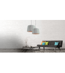 Lampy wiszące - Light Prestige Vitoria wisząca mała E27 szary LP-6030/1P S - produkt 4