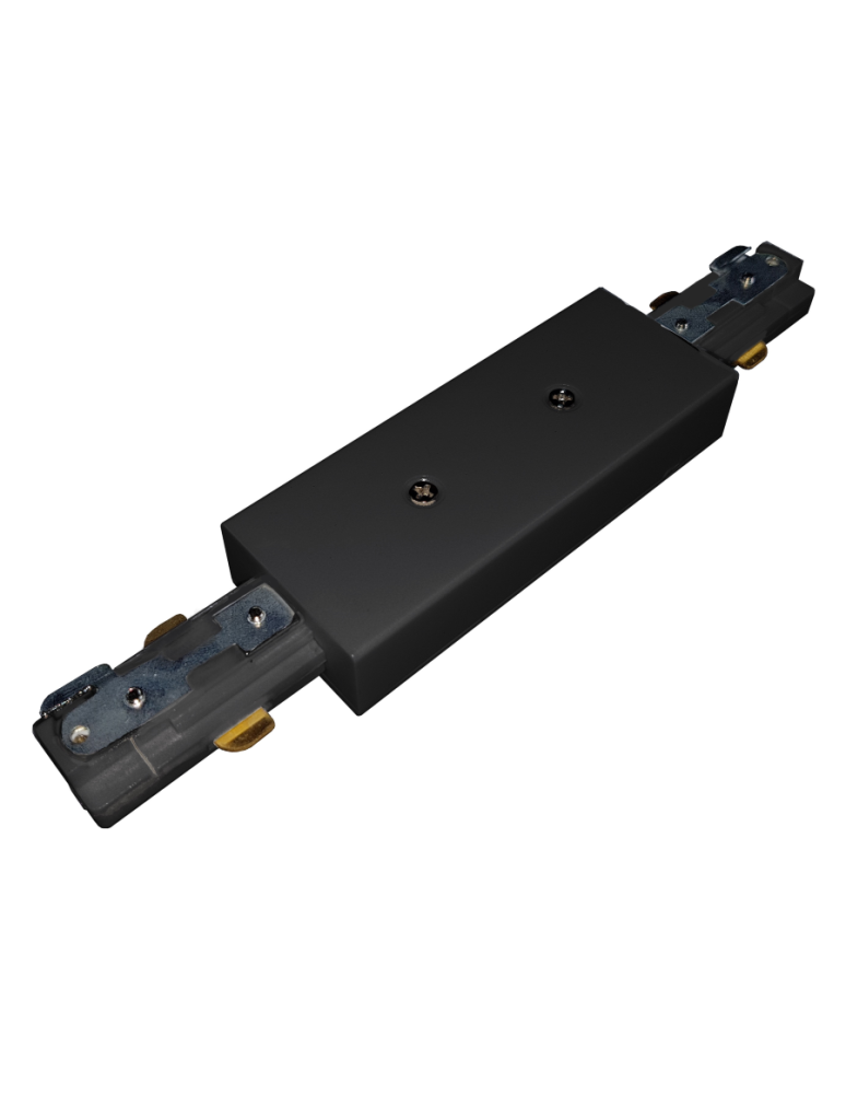 Akcesoria do szynoprzewodów 1 fazowych - Light Prestige Zasilanie centralne do szynoprzewodów 1F czarne  LP-555-S-BK - produkt kolory-swiatla.pl 1