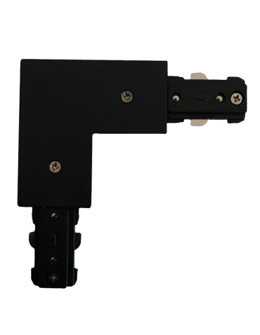 Light Prestige Łącznik L czarny do szynoprzewodów 1F  LP-552-S-BK