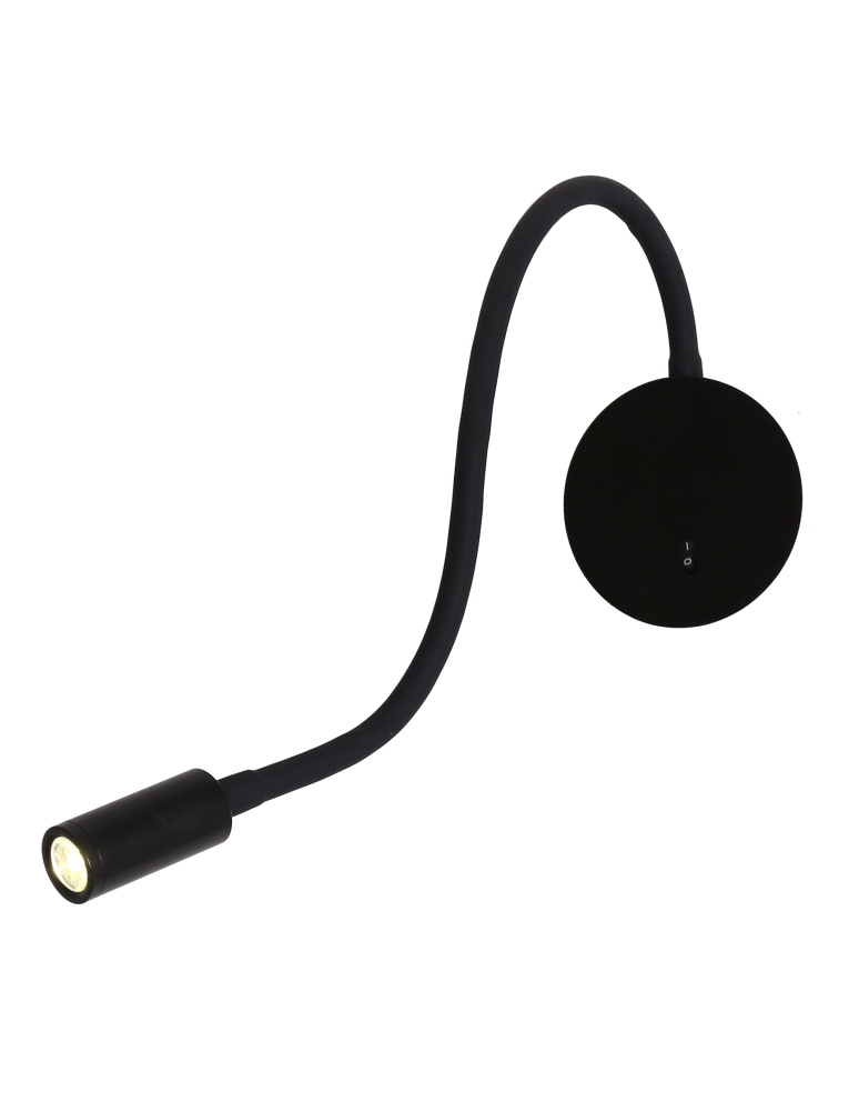 Kinkiety do czytania - Light Prestige Senise kinkiet czarny LED czarny LP-2021/1W BK - produkt kolory-swiatla.pl 1