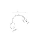 Kinkiety do czytania - Light Prestige Senise kinkiet czarny LED czarny LP-2021/1W BK - product 2