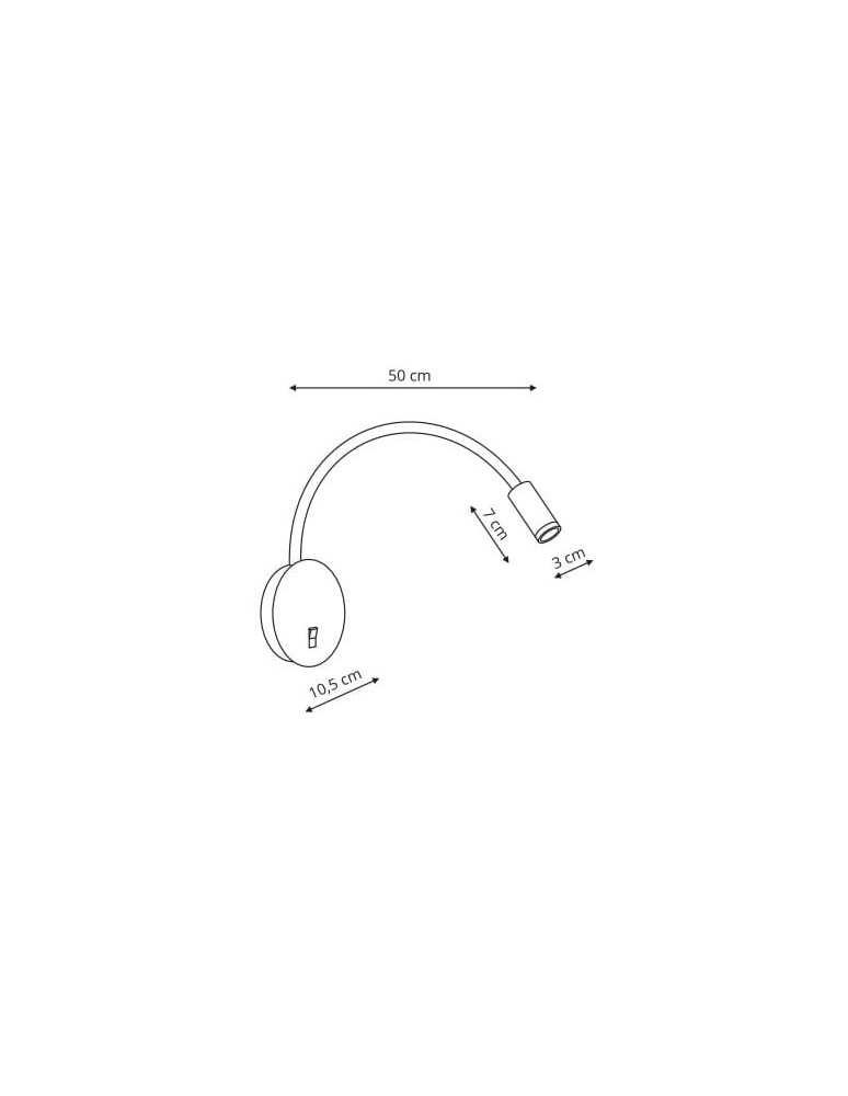 Light Prestige Senise kinkiet czarny LED czarny LP-2021/1W BK