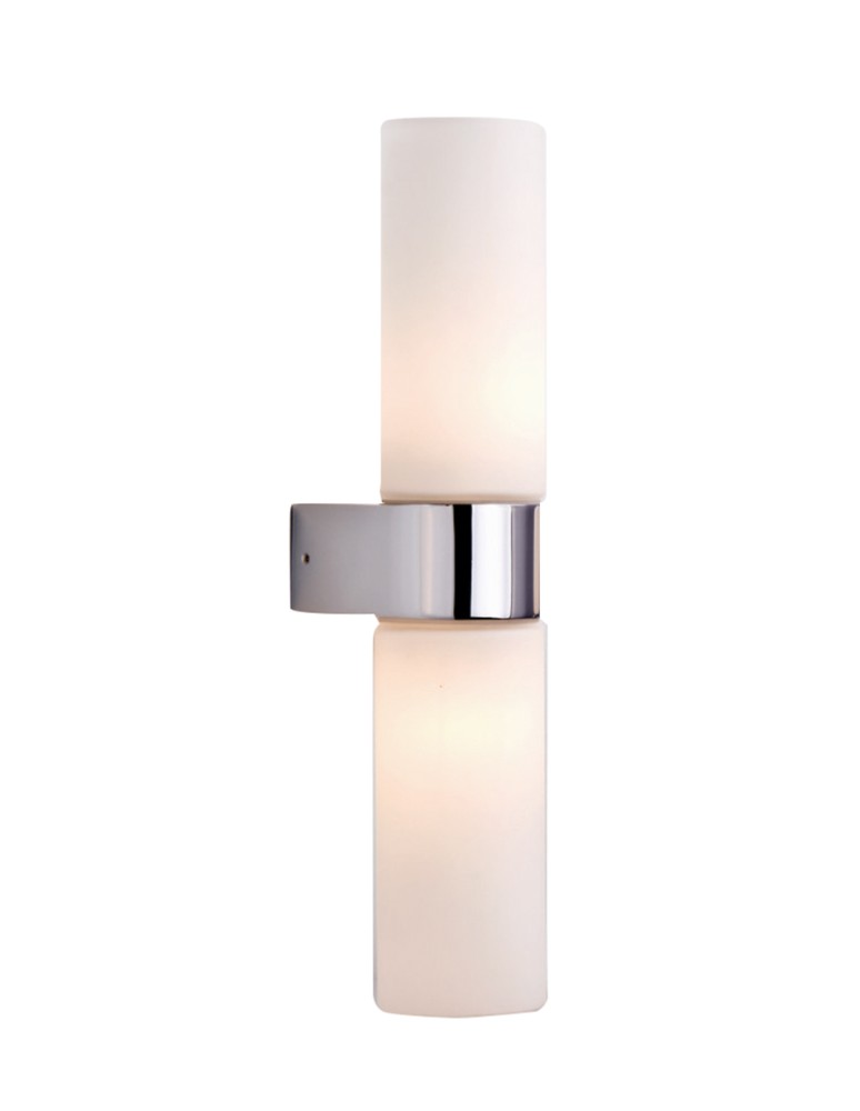 Kinkiety łazienkowe - Azzardo GAIA 2 2xG9 Ścienna Biały/Chrom IP44 AZ1603 - produkt kolory-swiatla.pl 1
