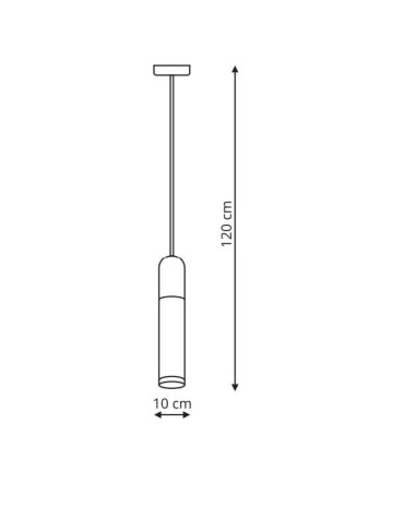 Light Prestige Fano 1 wiszaca LED czarny / biały LP-8012/1P - produkt 2