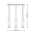 Lampy wiszące na listwie - Light Prestige Forli 3 wiszaca LED biały LP-8011/3P - produkt 2