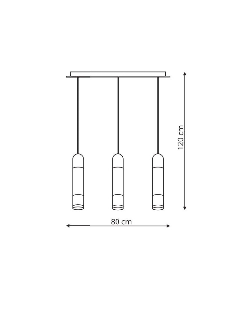 Light Prestige Forli 3 wiszaca LED biały LP-8011/3P