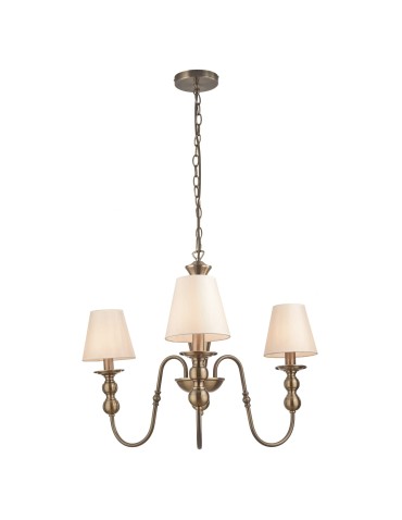 Light Prestige Grado 3 wiszaca E14 biały / patyna LP-888/3P