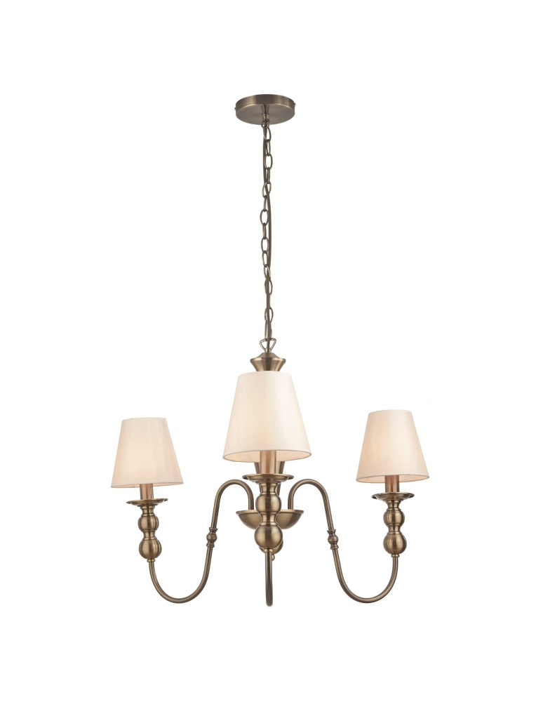 Żyrandole retro - Light Prestige Grado 3 wiszaca E14 biały / patyna LP-888/3P - produkt kolory-swiatla.pl 1