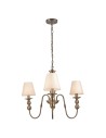 Light Prestige Grado 3 wiszaca E14 biały / patyna LP-888/3P