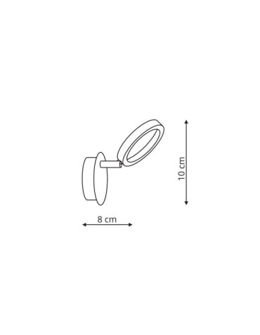 Light Prestige Carrara 1 spot LED chrom LP-1864/1W - product 2