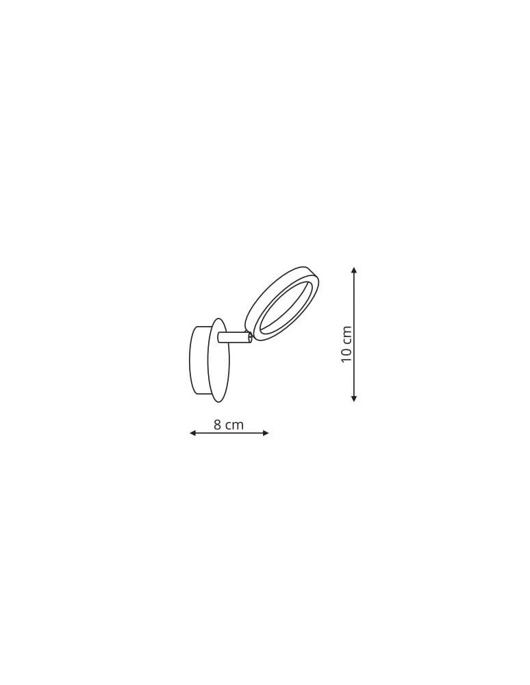 Reflektory LEDowe - Light Prestige Carrara 1 spot LED chrom LP-1864/1W - product kolory-swiatla.pl 2