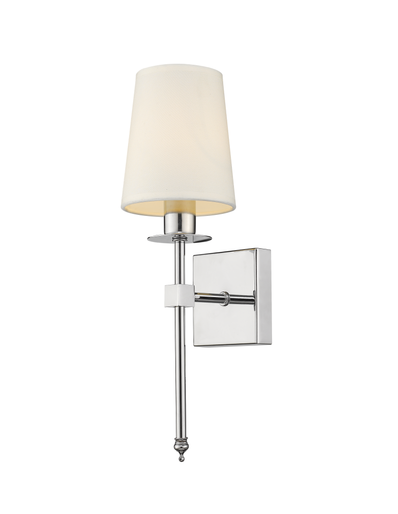 Kinkiety z abażurem - Light Prestige Casoli kinkiet chrom E14 chrom LP-2118/1W chrom - produkt kolory-swiatla.pl 1