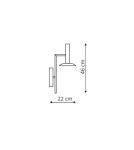 Kinkiety - Light Prestige HAT kinkiet biały LED biały LP-1661/1W WH - produkt 2