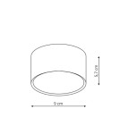 Oprawy sufitowe LEDowe - Light Prestige Kendal oprawa natynkowa biała LED biały LP-6331/1SM WH - product 2