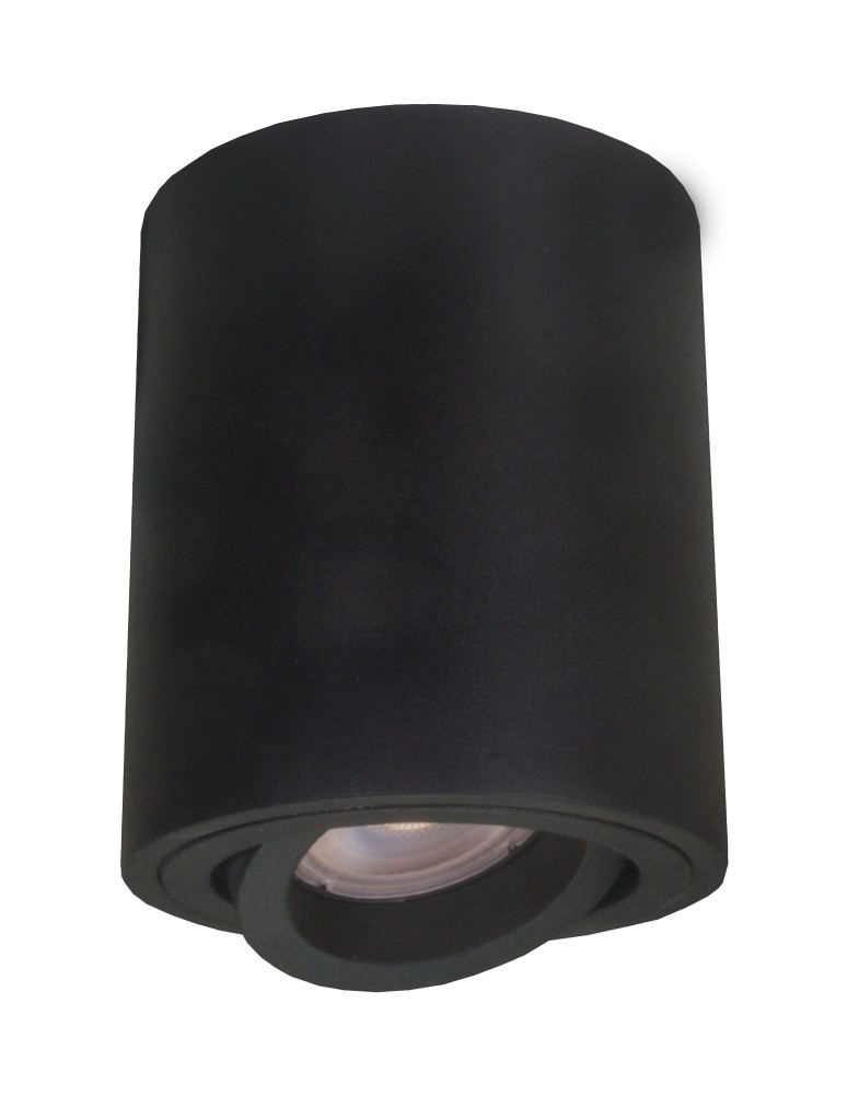 Oprawy sufitowe na wymienne źródło światła - Light Prestige Tulon oprawa natynkowa czarna GU10 czarny LP-5441/1SM BK - produkt kolory-swiatla.pl 1