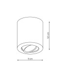 Oprawy sufitowe na wymienne źródło światła - Light Prestige Tulon oprawa natynkowa biała GU10 LP-5441/1SM WH - produkt 2